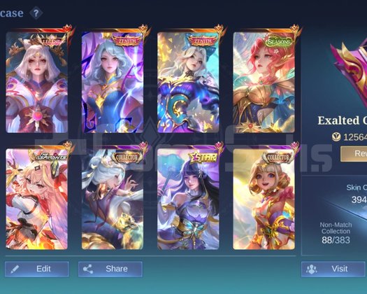 MLBB 12.5K Koleksiyon Puanı | Legend + Collector |