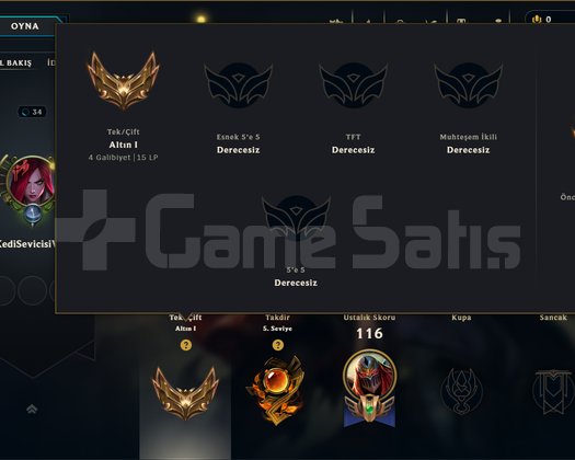 EUW GOLD 1 10 MAÇ ATILDI FRESH +30 HİGH ELO