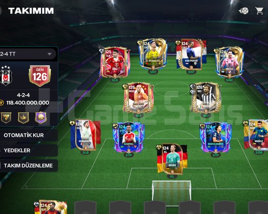 126 GEN 160 SEVİYE HESAP 128 GEN İÇİN HAZIR