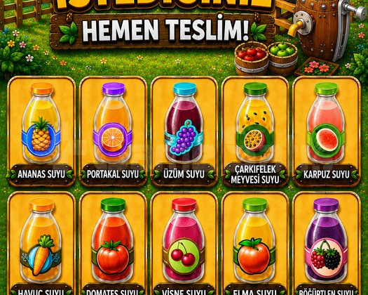 100 Adet Seçeceğiniz Meyve Suyu ANINDA TESLİMAT