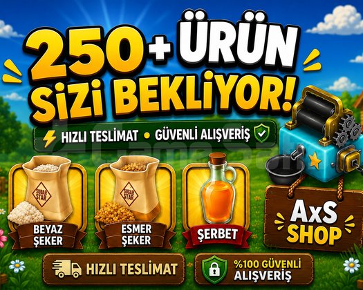 250 Adet Seçeceğiniz Şeker Fabrikası Ürünü