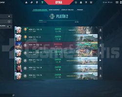 PLAT 2 SMURFLUK HESAP MMR YUKSEK