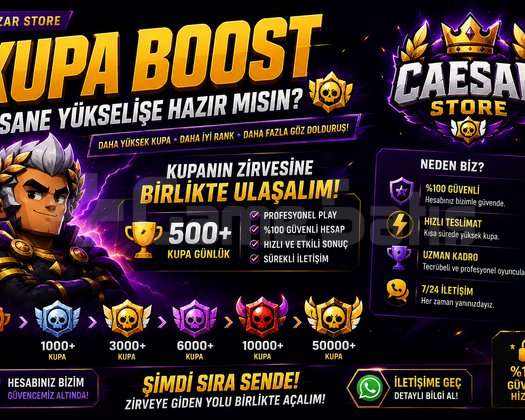 BRAWL STARS KUPA BOOST | HIZLI & GÜVENİLİR