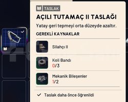 AÇILI TUTAMAÇ II TASLAĞI
