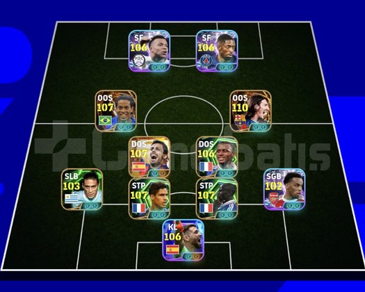 KG 3300 7 BOMBACI+MESSİ+MBAPPE+DEMBELE+R10+BALE