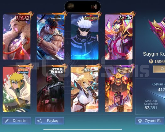 Mlbb satılık hesap