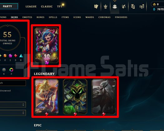 TR / 56 LVL + 58 SKİN + PLAT 4 + MAİL + TEL !!