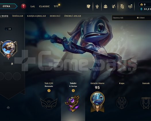 HANDMADE- MAİL ONAYSIZ - UNRANKED GANİMETLİ HESAP