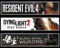 Resident Evil 4 +Dying Light 2 +Black Myth Wukong