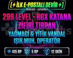 İLK MAİL DEVİRLİ HESAP | 12 SKİN | 299 LVL