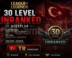 TR 30+ LEVEL UNRANKED HESAPLAR