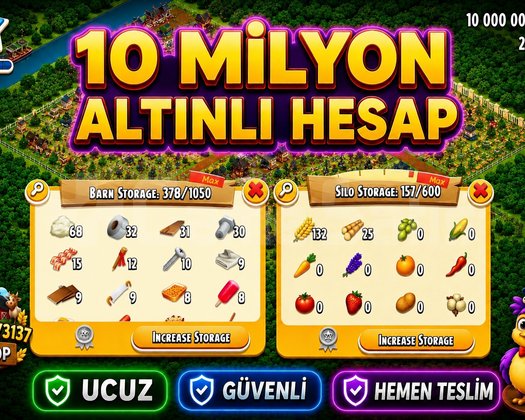 40 LEVEL 10 MİLYON ALTIN HESAP