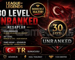 TR 30+ LEVEL UNRANKED | DERECELİ HAZIR