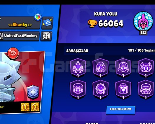 BRAWL STARS HESABI 66K KUPA 2019 OYUNCUSUNDAN