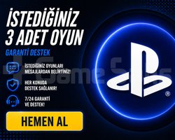 İstediğiniz 3 Adet Playstation Oyunu + Garanti