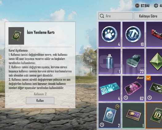 TEK BAĞ !! ALTIN V + 2X ID KARTI ++