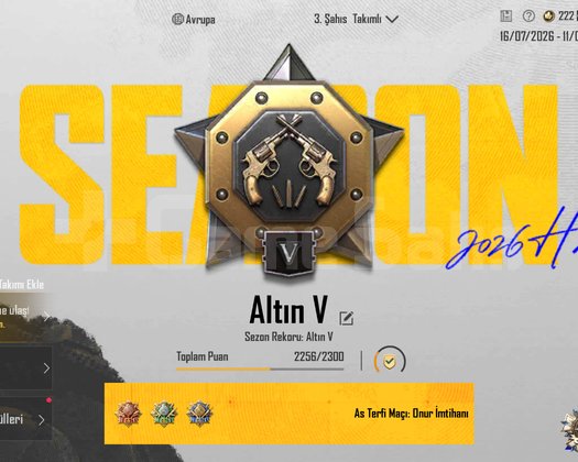 TEK BAĞ !! ALTIN V + 2X ID KARTI ++