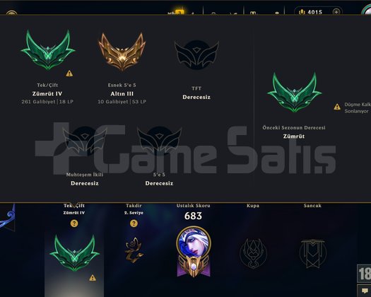 TR | 827 KOSTÜM 107K ÖZ 471 LVL EFSANE MAİL HESAP