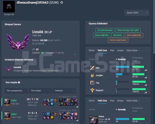 TR RANK1 / EUW CHALLENGERDAN ELOBOOST