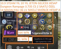 14 MADALYALI 36 LV 3.735 CS 2 SAATLİ MAİLLİ MAİNLİ