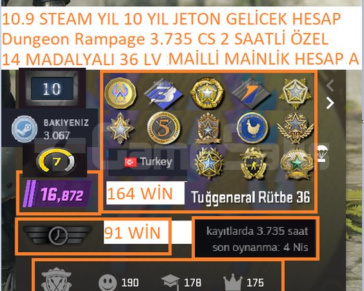 14 MADALYALI 36 LV 3.735 CS 2 SAATLİ MAİLLİ MAİNLİ