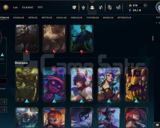 817 LEVEL / 300 SKİN / FUL HERO +MAİL +16K SATIŞ