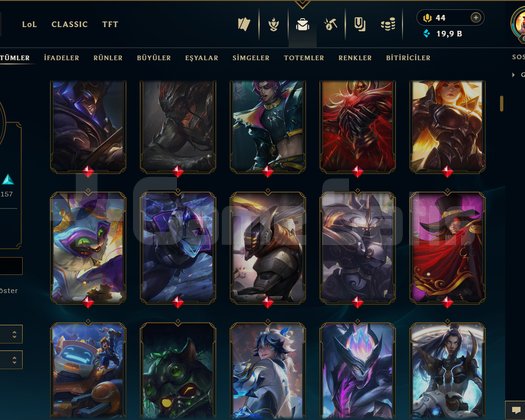 615 LEVEL / 421 SKİN / FUL HERO +MAİL +16K SATIŞ