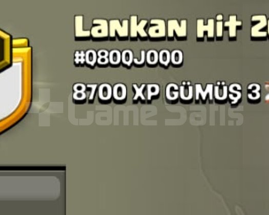 11 SEVİYE YÜKSEK XP KLAN lankan hit