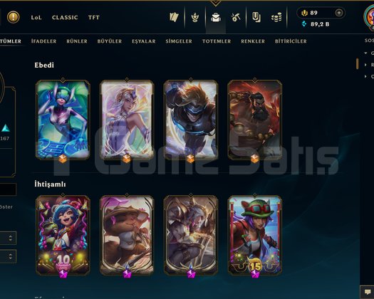 455 KOSTÜM 89K ÖZ 478 LVL EFSANE DOLU MAİL HESAP