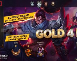 EUW / +30 LVL + DERECELİ HAZIR - ESKİ HESAP + UCUZ