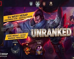 EUW / +30 LVL + DERECELİ HAZIR - ESKİ HESAP + UCUZ