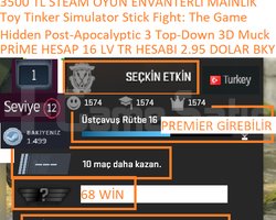 PRİME HESAP 16 LV TR HESABI 2.95 BAKİYE Hidden P