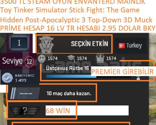 PRİME HESAP 16 LV TR HESABI 2.95  BAKİYE Hidden P