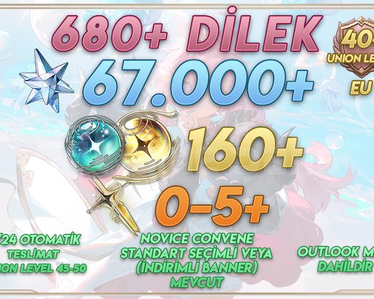 EU UL45+ | 680+ Wish 67000+ Astrite 160+ Tides