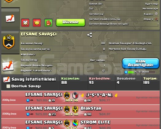 10 LVL GÜZEL TÜRKÇE İSİMLİ KLAN