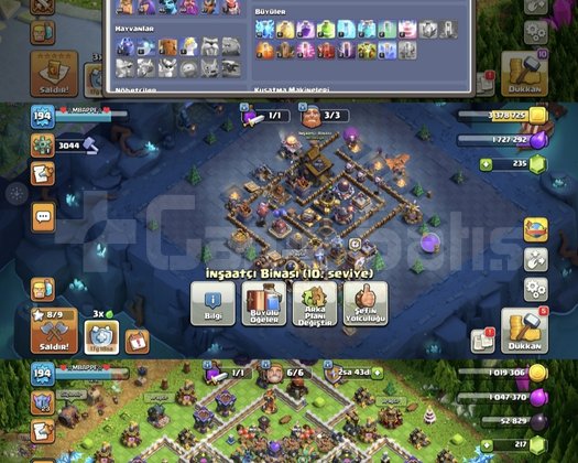Kaçmaz bb 17 hesap ve Dolu clash Royal
