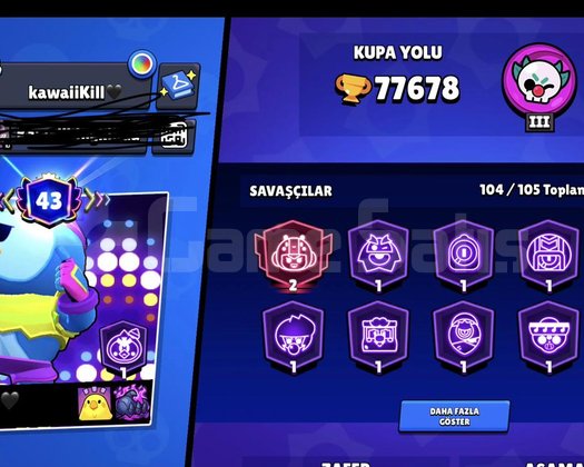 104 Karakterli Eski TR1 Bea Hesap