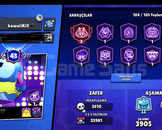 104 Karakterli Eski TR1 Bea Hesap