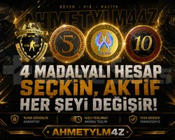 4 MADALYA - YEŞİL FAKTÖR - 10+ YILLIK HESAP!