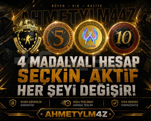 4 MADALYA - YEŞİL FAKTÖR - 10+ YILLIK HESAP!