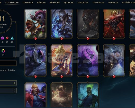 EUW İLK SAHİBİNDEN 141 KOSTÜM EMERALD HESAP