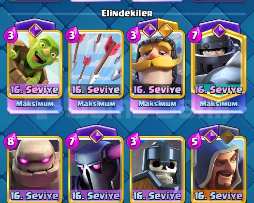 2121 Seviye Clash Royale hesabı
