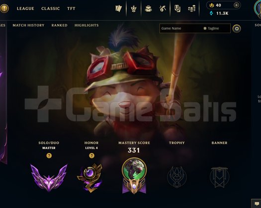 TR Master 141 şampiyon 72 Skin 125 level hesap