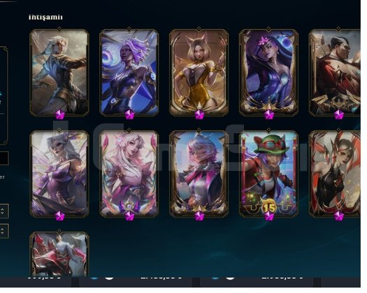 plat 3 418 lvl 303 kostumlu değerli hesap