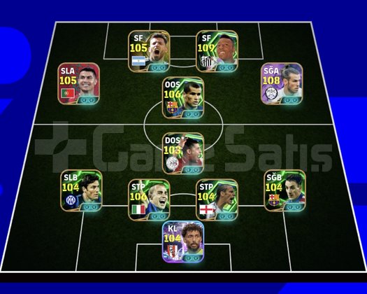 KG 3254 3 BOMBACI+BALE+RONALDO+PELE+RİVALDO