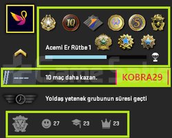 FACEİT+12 MADALYA 868 WİN 1916 SAAT SEÇKİN