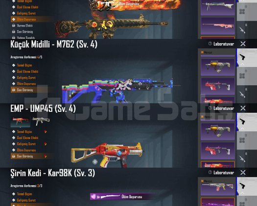 !!KIZIL GÖKBIÇAĞI M416 4 SEVİYE!! +30 DESTANSI !!