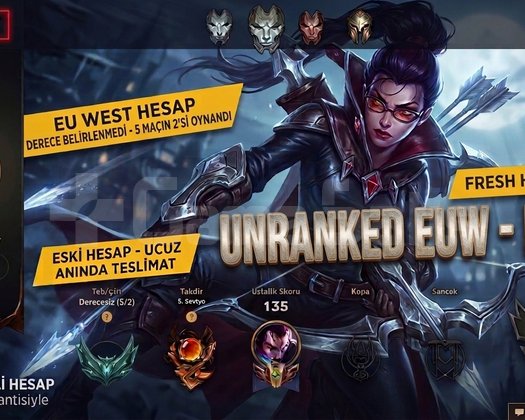 EUW - FRESH HESAP 64 K MAVİ ÖZ.