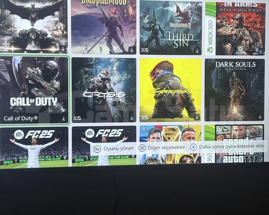 40 adet Xbox oyun