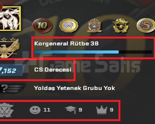 6 MADALYA- 11 YILLIK- RUST VE +49 OYUNLU HESAP!